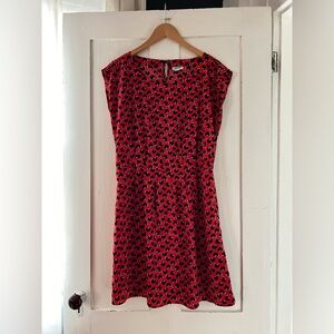 Old Navy Red and Black Mini Dress
